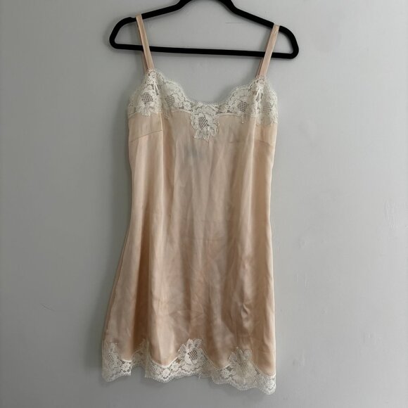 Dolce & Gabanna Silk Lace Trim Embellishment Nightgown/ Slip Dress - Picture 5 of 11